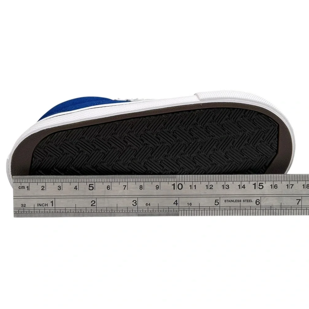 Converse Toddler Boys Slip-on Sneaker Sz 9 Royal Blue-White Canvas Casual Shoes
